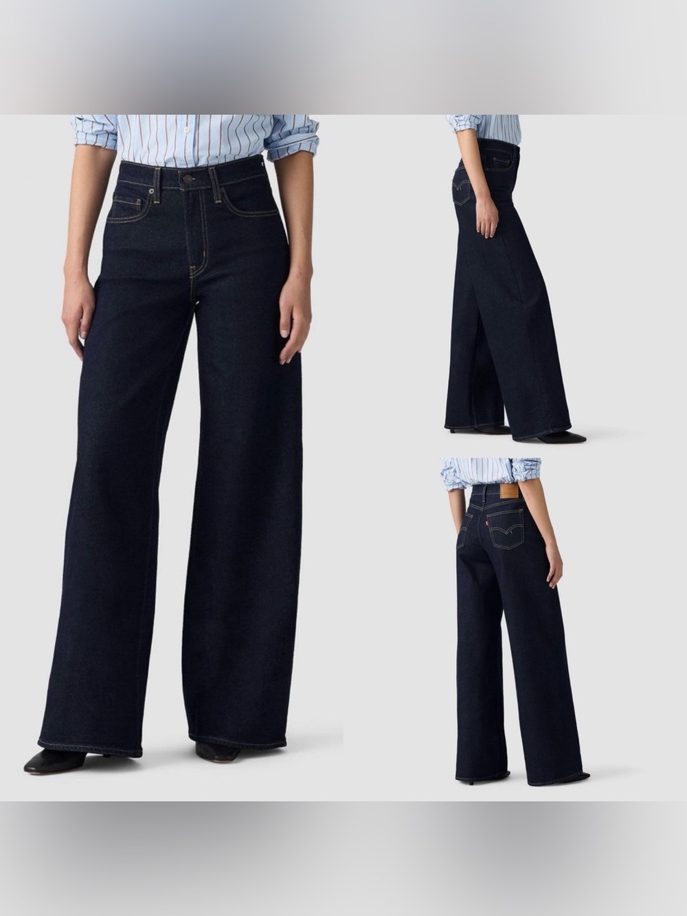 ✨ NWT Levi’s Women’s 728 High‑Rise Wide Leg Jeans – Retro Rinse – Size 32x32 ✨